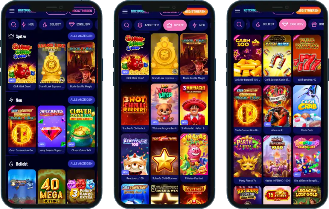 BotSpinsBet Casino mobil spielen